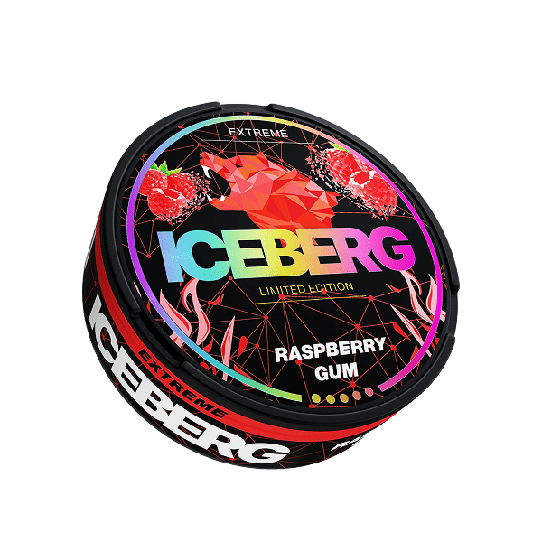 ICEBERG RASPBERRY GUM – Buy POUCHES DENMARK APS Nicotine Pouches Online | JetSnus