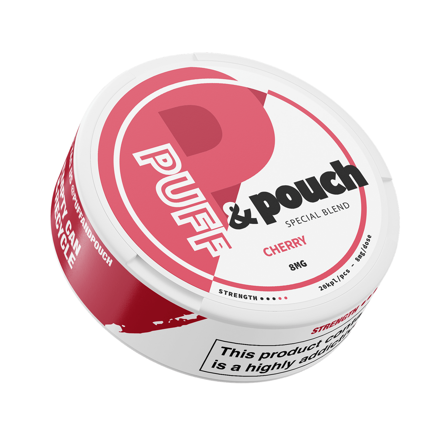 PUFF & POUCH CHERRY 8MG – Buy PREMIUM POUCH FINLAND OY Nicotine Pouches Online | JetSnus