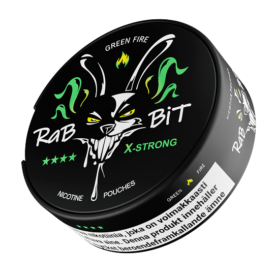 RABBIT GREEN FIRE – Buy BIT/RABBIT UAB Nicotine Pouches Online | JetSnus