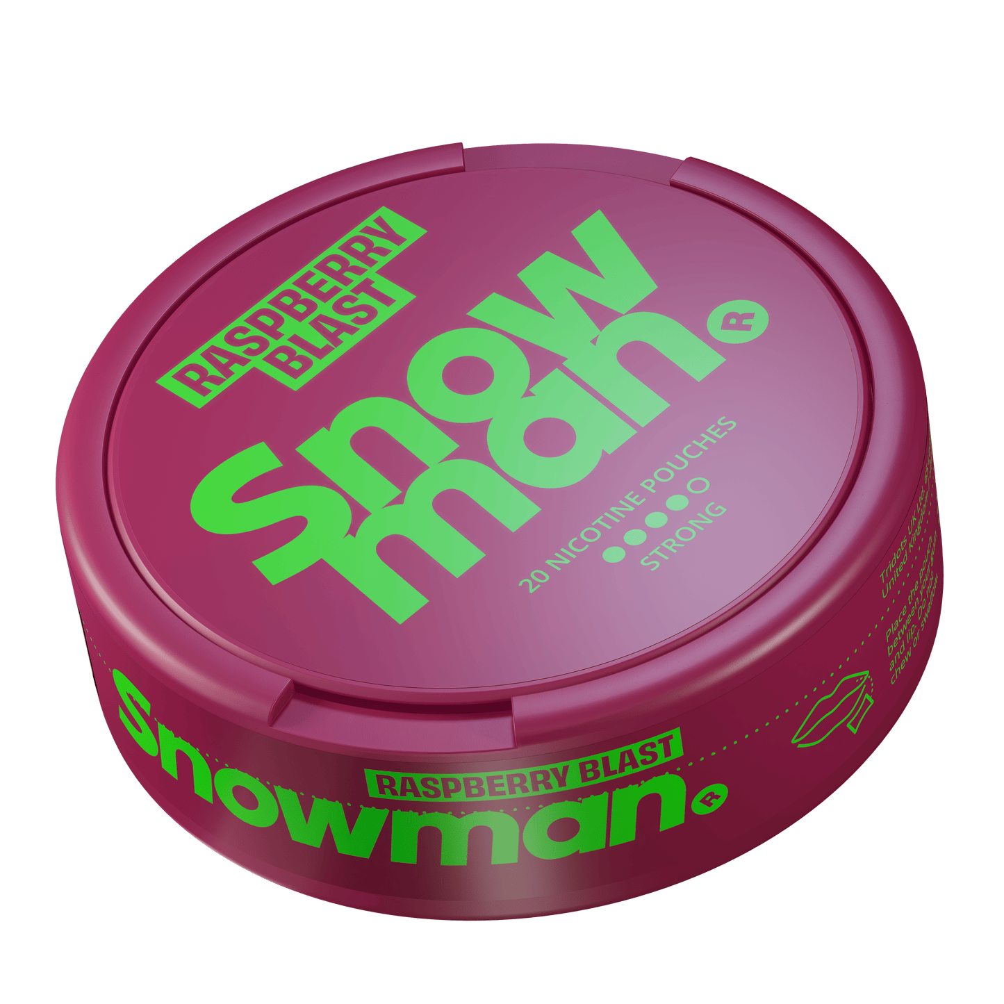 SNOWMAN RASPBERRY BLAST STRONG – Buy Tridots Ltd Nicotine Pouches Online | JetSnus