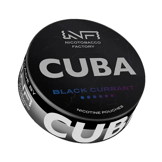 CUBA BLACK BLACK CURRANT 66mg – Buy JetSnus Nicotine Pouches Online