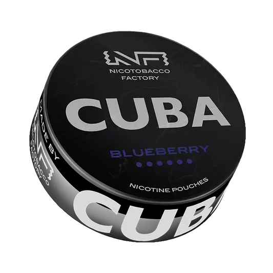 CUBA BLACK BLUEBERRY 66mg – Buy JetSnus Nicotine Pouches Online