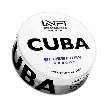 CUBA White Blueberry nicotine pouches 16 mg/g – blueberry flavor nicotine pouches JetSnus.com