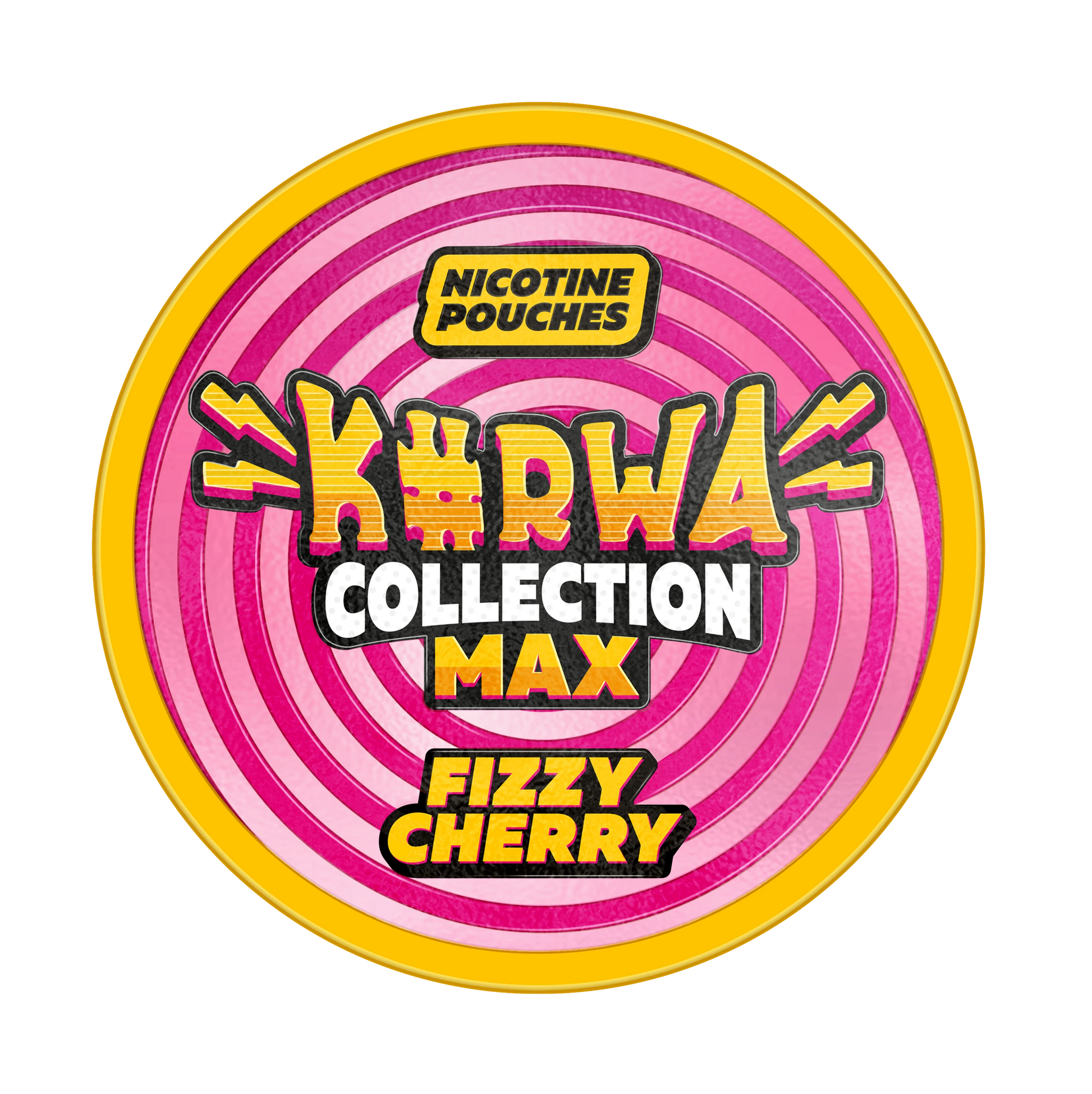 KURWA MAX Fizzy Cherry 43mg extra strong tobacco-free nicotine pouches at JetSnus