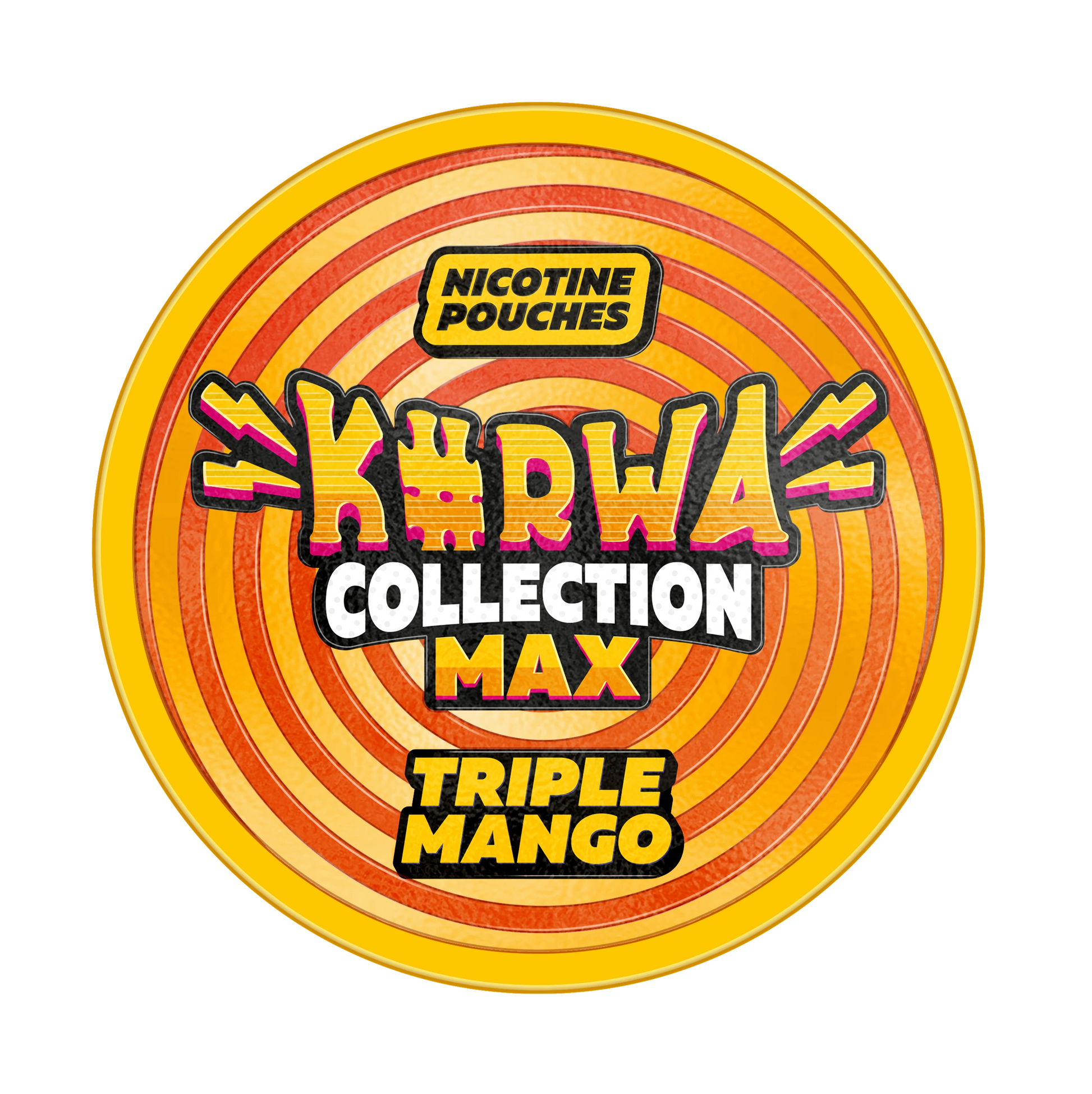 KURWA MAX Triple Mango 43mg extra strong tobacco-free mango nicotine pouches