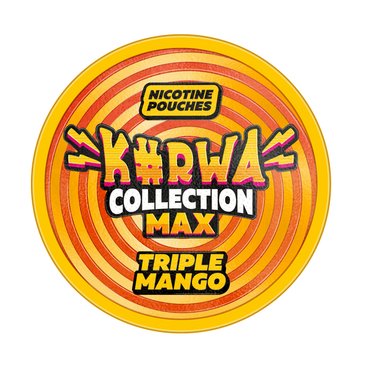 KURWA MAX Triple Mango 43mg extra strong tobacco-free mango nicotine pouches