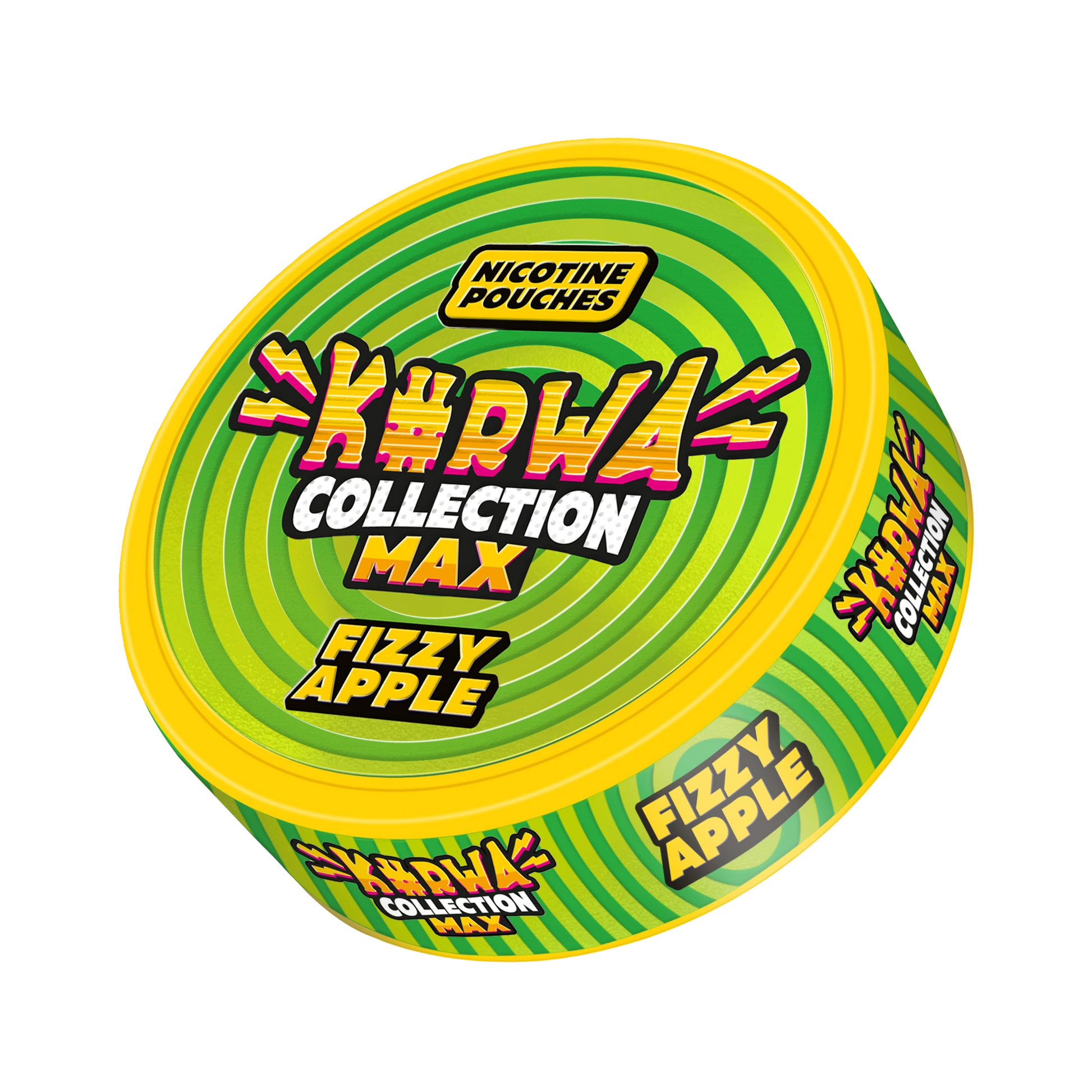 KURWA MAX Fizzy Apple 43mg nicotine pouches can or snus