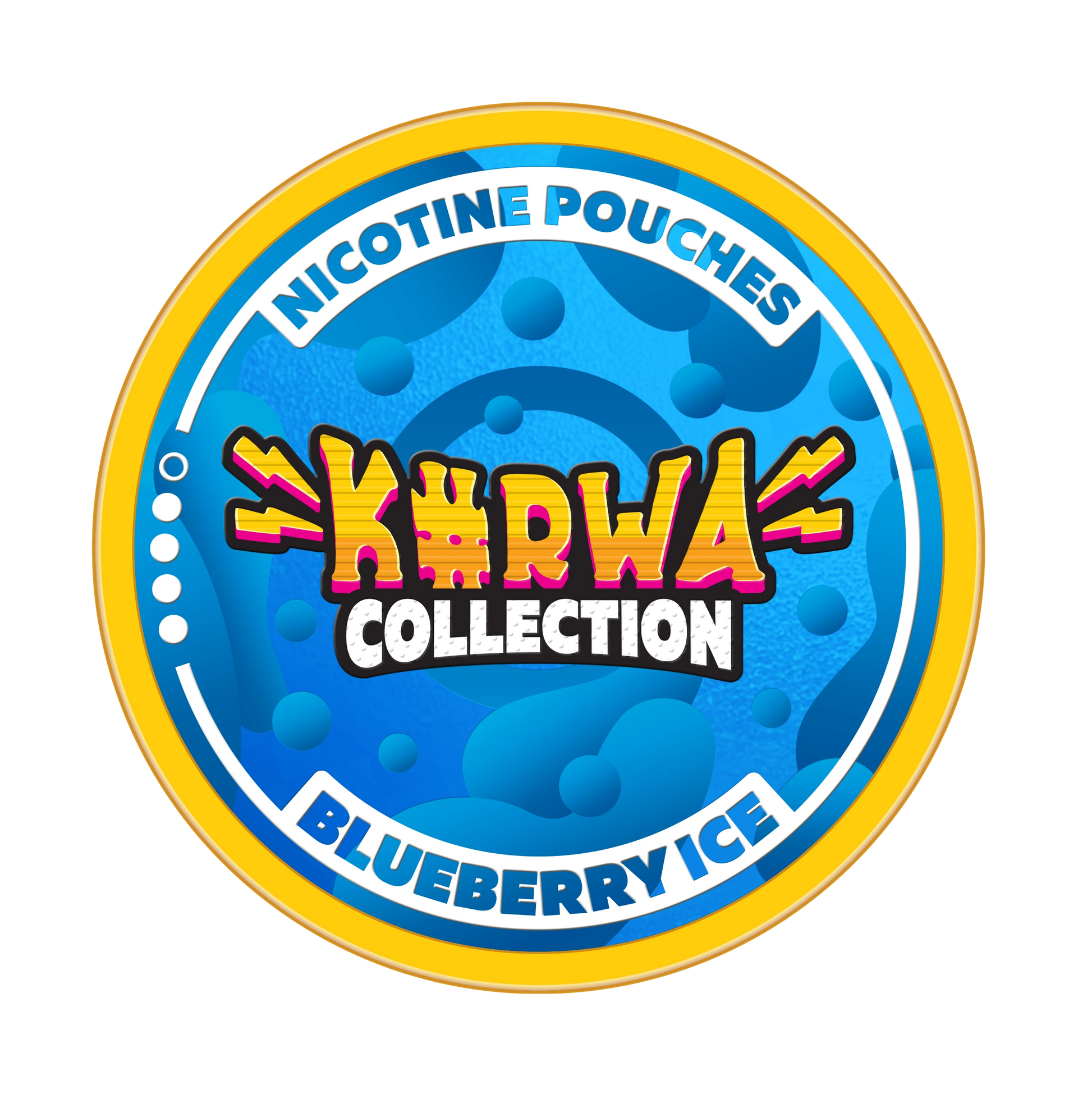 KURWA Blueberry Ice 12mg tobacco-free slim nicotine pouches at JetSnus