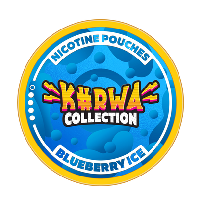 KURWA Blueberry Ice 12mg tobacco-free slim nicotine pouches at JetSnus