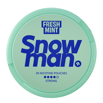SNOWMAN FRESH MINT STRONG – Buy Tridots Ltd Nicotine Pouches Online | JetSnus