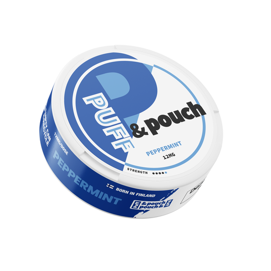 PUFF & POUCH PEPPERMINT 12MG