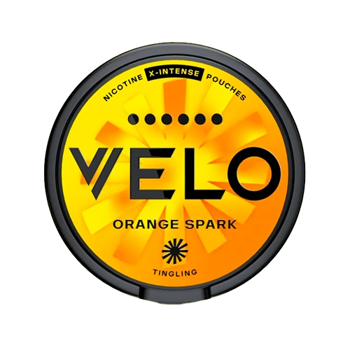 VELO Orange Spark Strong 24MG nicotine pouches – orange citrus flavor