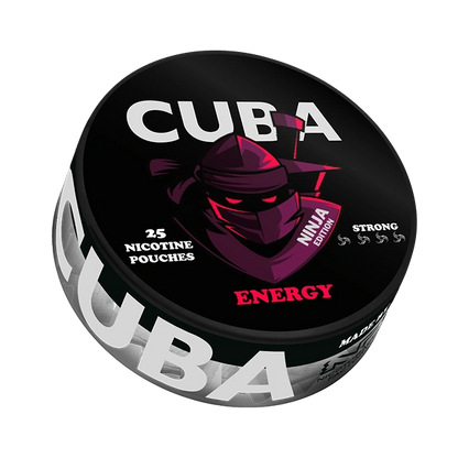 CUBA Ninja Energy nicotine pouches 30 mg/g – energy drink flavor can JetSnus.com