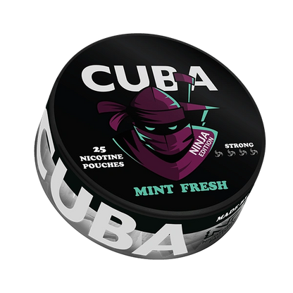 CUBA Ninja Mint Fresh nicotine pouches 30 mg/g – fresh mint nicotine pouches JetSnus.com