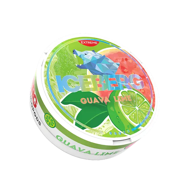 Buy Iceberg exotic fruit Guava Lime with 50mg nicotine on Jetsnus.com