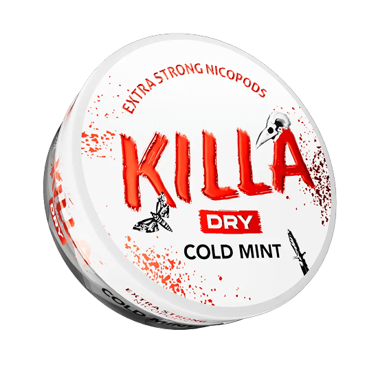 KILLA COLD MINT DRY – Buy NGP DISTRIBUTION APS Nicotine Pouches Online | JetSnus