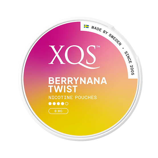 XQS BERRRYNANA TWIST STRONG – Buy XQS Nicotine Pouches Online | JetSnus