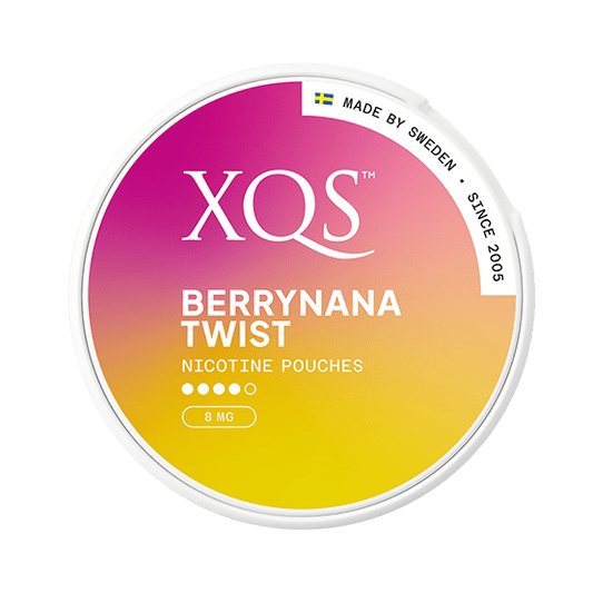 XQS BERRRYNANA TWIST STRONG – Buy XQS Nicotine Pouches Online | JetSnus